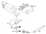 Bosch 3 601 H84 205 Gws 24-230 Jh Angle Grinder 230 V / Eu Spare Parts